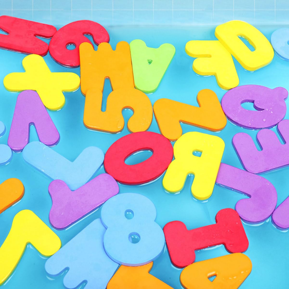 UPKOCH Alphabet Bath Toys for Toddlers - 36pcs Colorful EVA Foam Letters, Early Learning Educational Toys for Kids, Perfect for Bath Time Play & Preschool Learning Activities