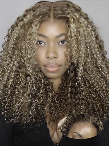 Hightlight Honey Blonde Jerry Curly