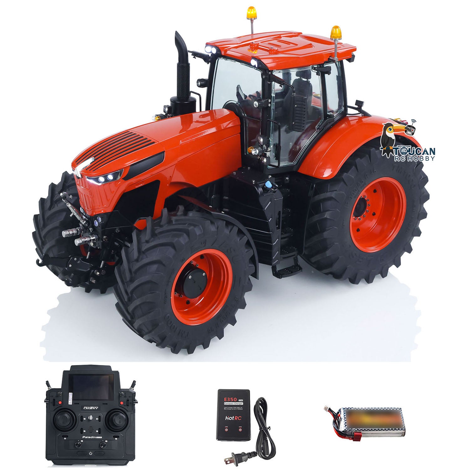 1/14 Scale LESU 4x4 RC Hydraulic Tractor Truck - 90% Metal Construction, RTR with PL18EV Lite Radio, Realistic Smoke & Sound Effects - Perfect for Farm Simulation, Off-Road Play and RC Hobby Enthusiasts