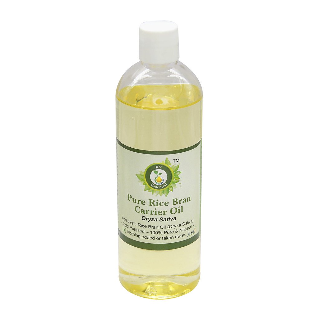 Organic Pure Rice Bran Carrier Oil 200ml - 100% Natural Oryza Sativa Oil for Skin & Hair Care - Perfect for Massage, Aromatherapy & DIY Beauty Products
