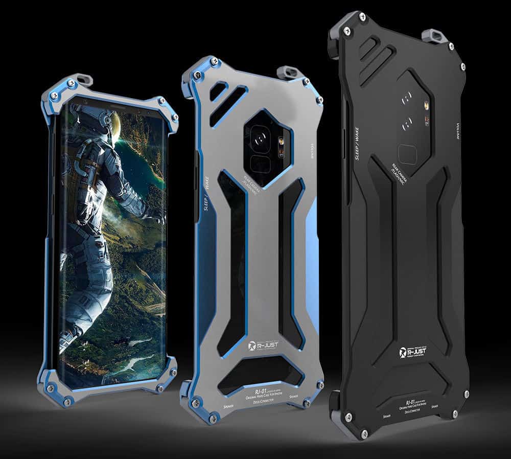 Samsung Galaxy S9 Case - Slim Aluminum Protective Cover with Shock Absorption - Blue | Perfect for Everyday Use, Travel & Outdoor Activities