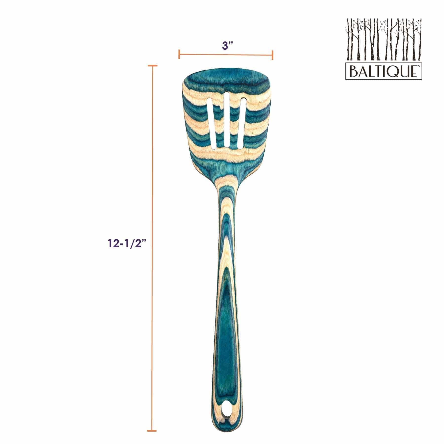Baltique® Mykonos Collection Slotted Spatula - 12.5 Inch Stainless Steel Kitchen Turner - Perfect for Grilling, Flipping Pancakes & Serving Pasta
