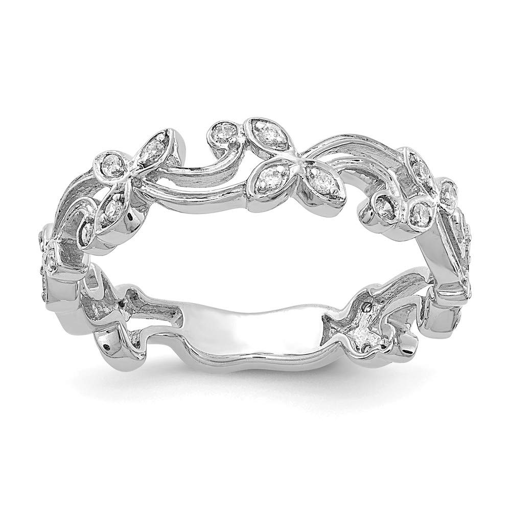 14K White Gold Diamond Ring for Women - Elegant Solitaire Engagement & Wedding Band - Perfect for Proposals, Anniversaries & Special Occasions
