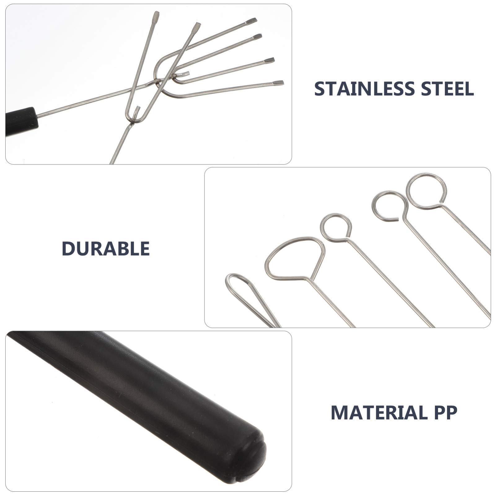 10-Piece Chocolate Dipping Forks Set - DIY Decorating Tools for Baking, Candy Making & Kitchen Use - Perfect for Chocolate, Candy, BBQ & Dessert Decorating - Essential Baking Supplies & Kitchen Gadgets