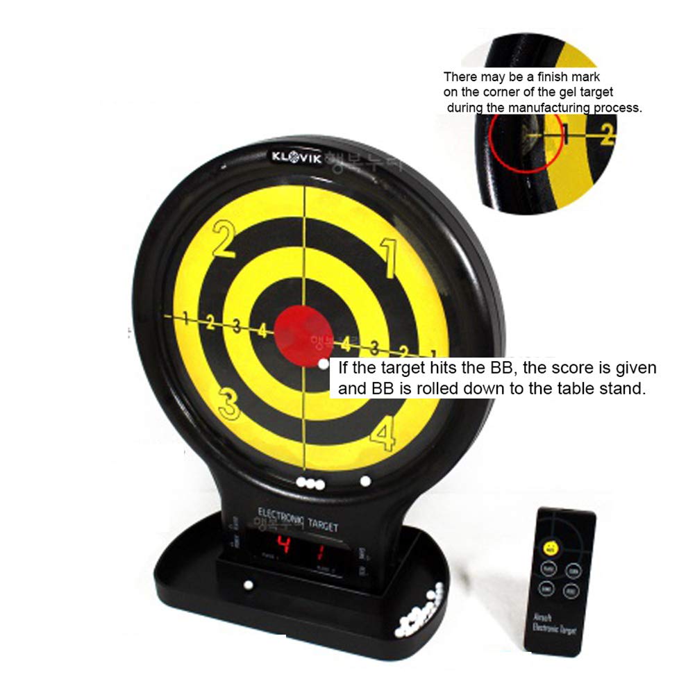 KROVIC Gel Airsoft Electronic Sticky Target for BB Guns - Remote Control Shooting Practice, Survival Game Training & Tactical Drills - Perfect for Indoor/Outdoor Shooting Range, Backyard Target Practice & Airsoft Competitions