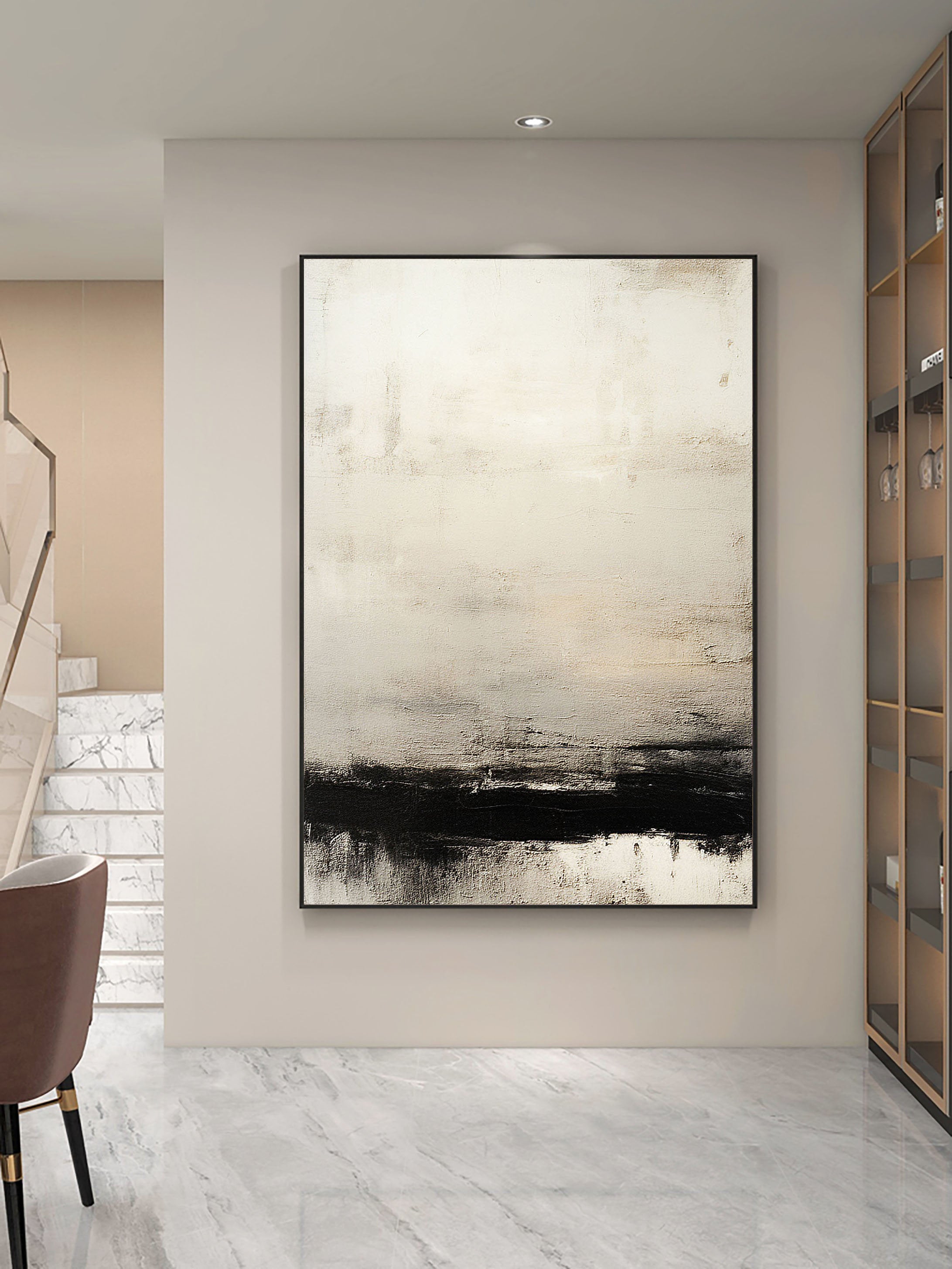 Abstract Painting #AB 074 - Modern Wall Art for Living Room, Bedroom & Office Decor | Large Canvas Artwork for Home & Commercial Spaces