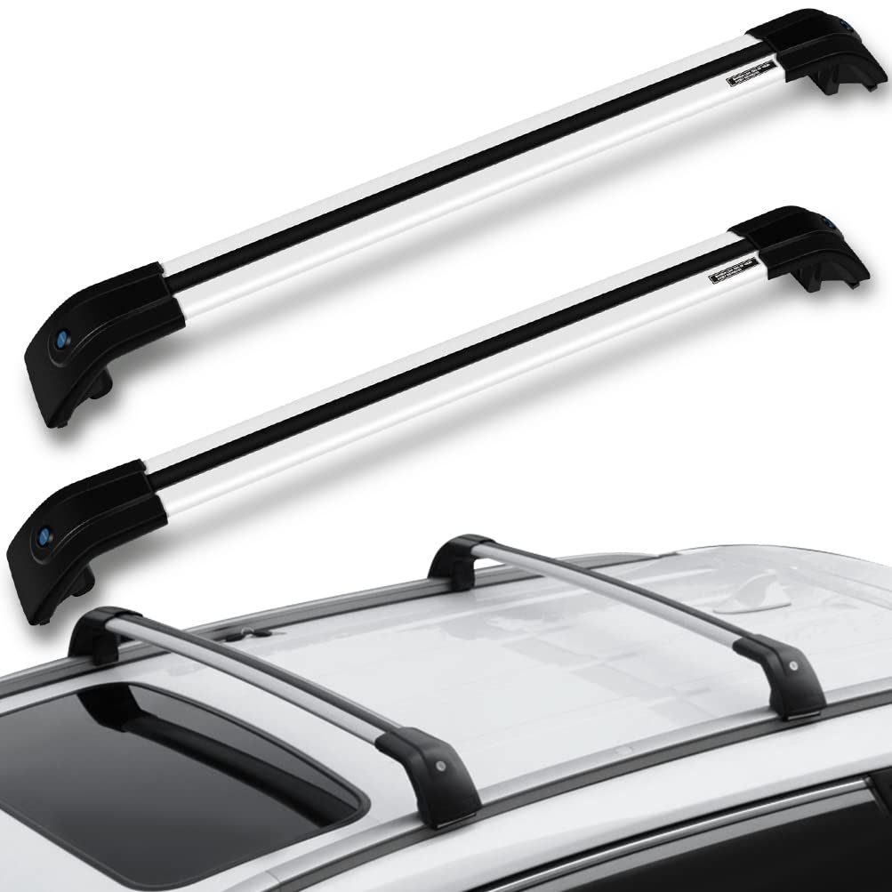 ECCPP Roof Rack Cross Bars for Hyundai Santa Fe 2013-2017 | Heavy Duty Aluminum Cargo Carrier for Kayak, Canoe, Luggage & Sports Gear | Fits Factory Side Rails Only | Perfect for Camping, Road Trips & Outdoor Adventures