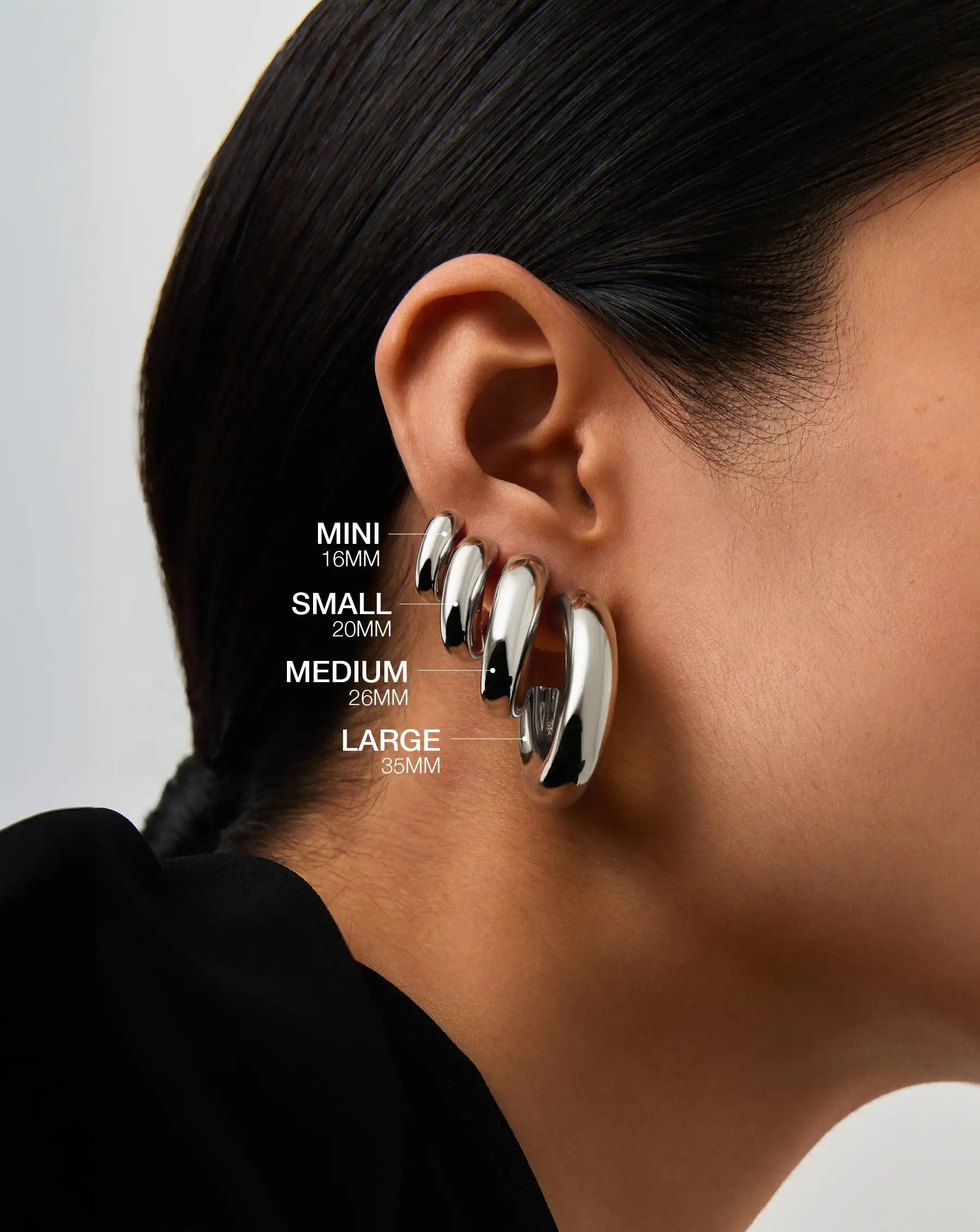Chubby Mini Hoop Earrings - Sterling Silver 925 Hypoallergenic Dainty Everyday Jewelry for Women | Perfect for Work, Date Night & Casual Outfits