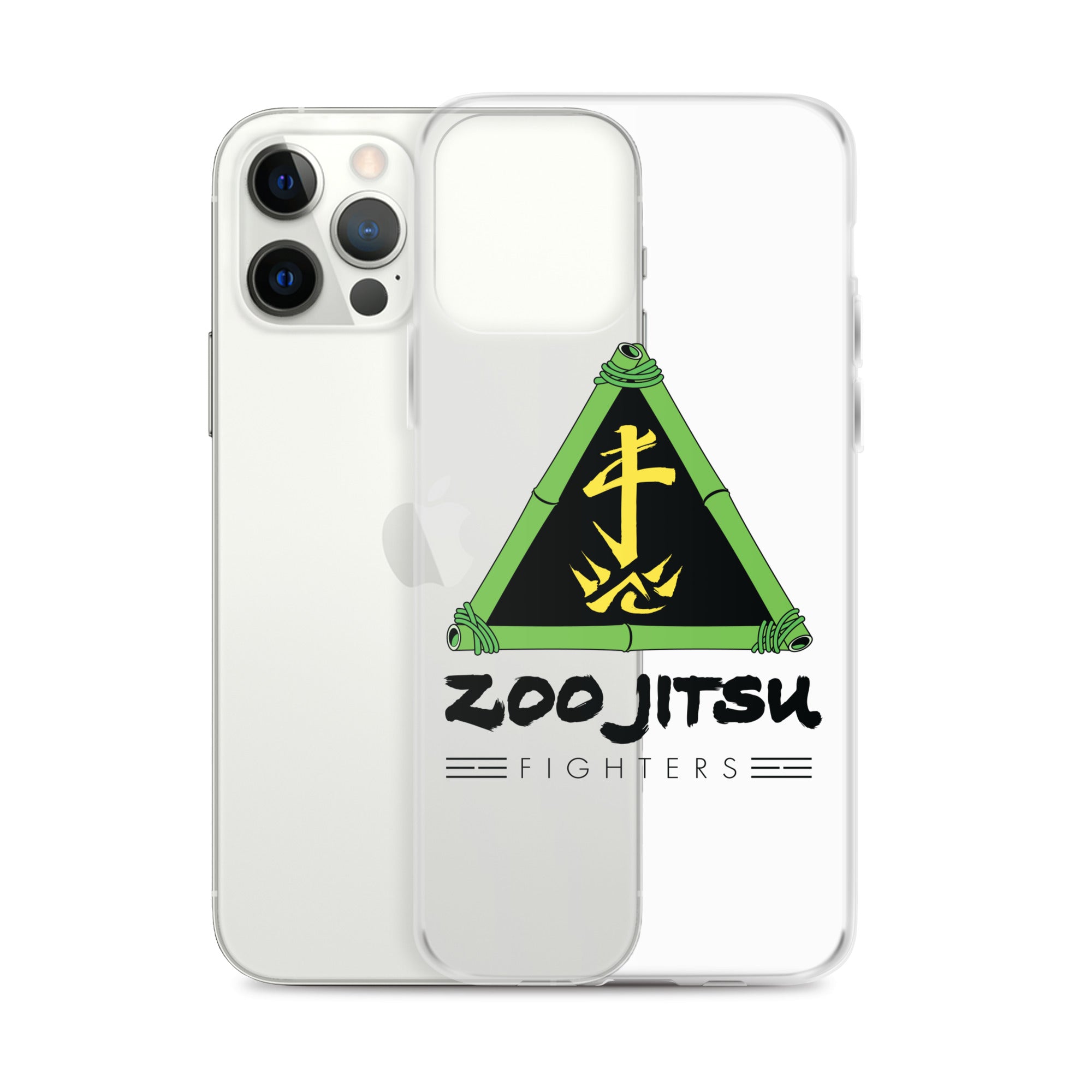 Zoo Jitsu Fighters Logo Clear Protective Case for iPhone 14/13/12/11 Pro Max XR XS - Slim Shockproof Phone Cover with Premium HD Print - Perfect for Martial Arts Fans & Anime Lovers