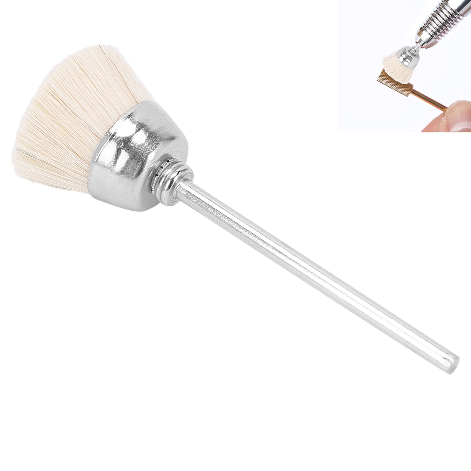 Professional Nail Drill Bit Set & Cleaning Brushes for Manicure Pedicure - Nail Art Tools Accessories (White) | Perfect for Salon, Home Use & DIY Nail Care