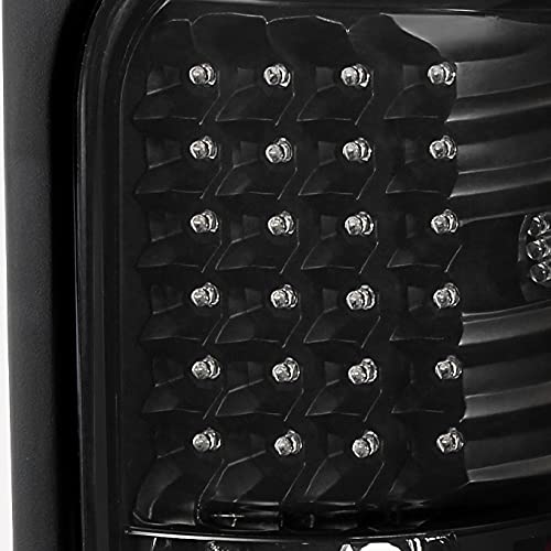 AKKON Black LED Tail Lights Brake Lamps Replacement Pair for 1994-2001 Dodge Ram 1500 & 1994-2002 Ram 2500/3500 Pickup Trucks - Durable, Bright, Easy Installation for Night Driving and Enhanced Safety