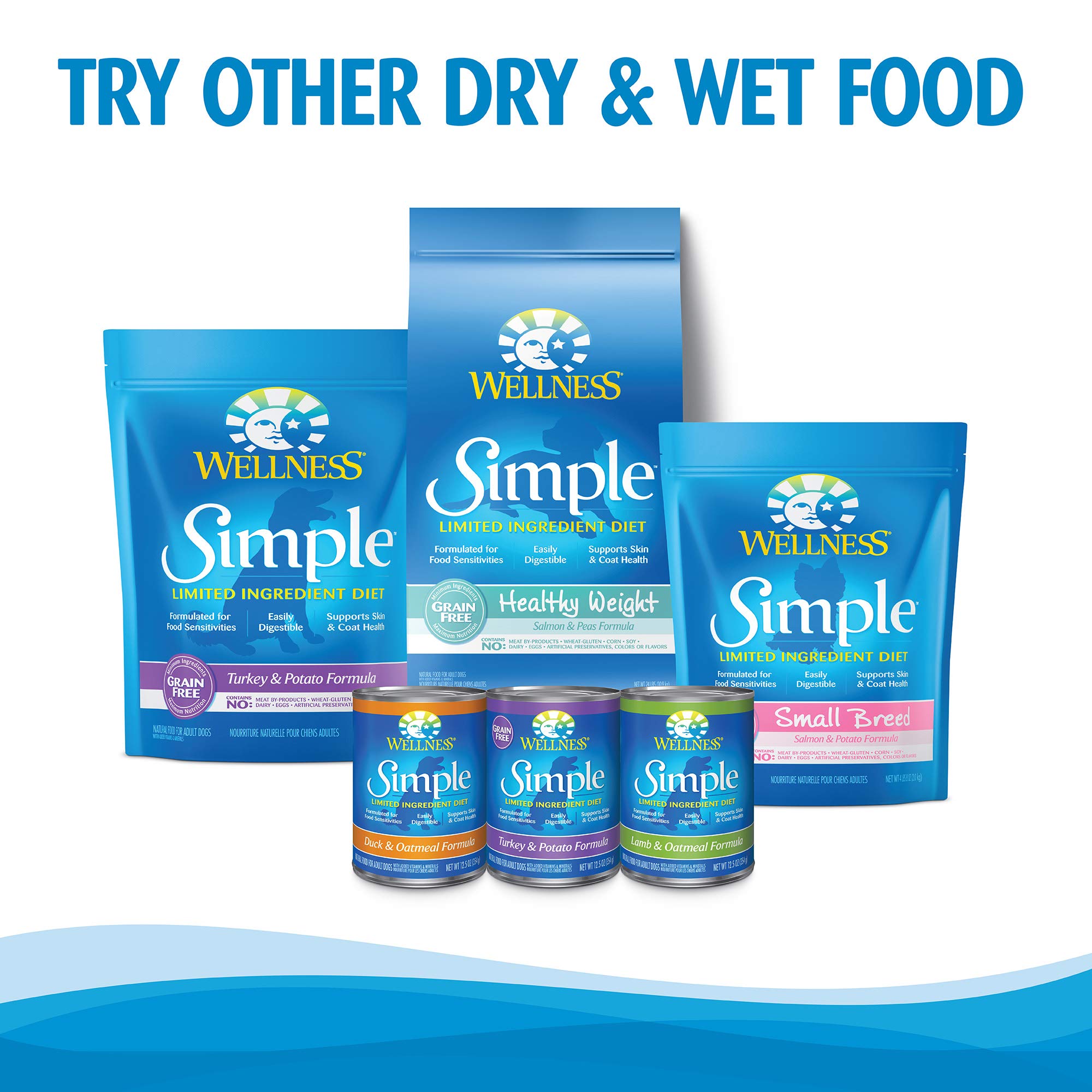 Wellness Simple Natural Limited-Ingredient Grain-Free Dry Dog Food for Small Breeds - Salmon & Potato Recipe (10.5 lb Bag) | Easy Digestible for Sensitive Stomachs, Promotes Healthy Skin & Coat | Perfect for Picky Eaters & Dogs with Food Allergies