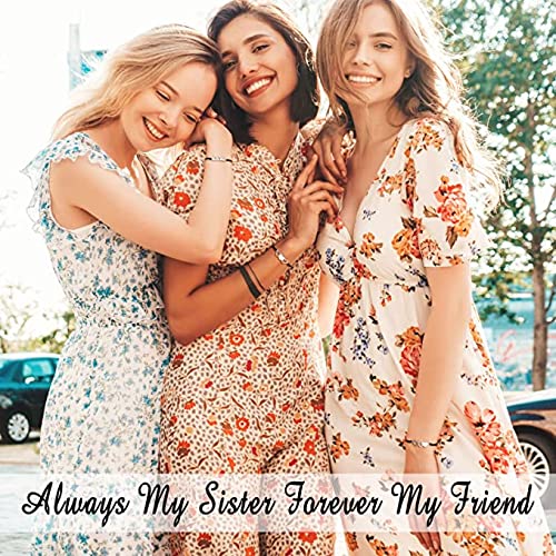 Yellow Chimes Bracelet for Women & Girls - Heart Shaped Silver Friendship Bracelet Set | Fashionable BFF Gift for Best Friend | Perfect for Birthdays, Anniversaries & Everyday Wear