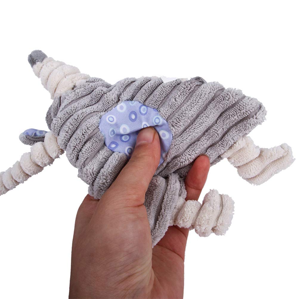 POPETPOP 2 Pack Indestructible Squeaky Dog Toys for Small Dogs - Puppy Chew Toys for Boredom, Teething & Anxiety Relief - Durable Pet Toys for Aggressive Chewers - Perfect for Indoor Play, Training & Crate Time
