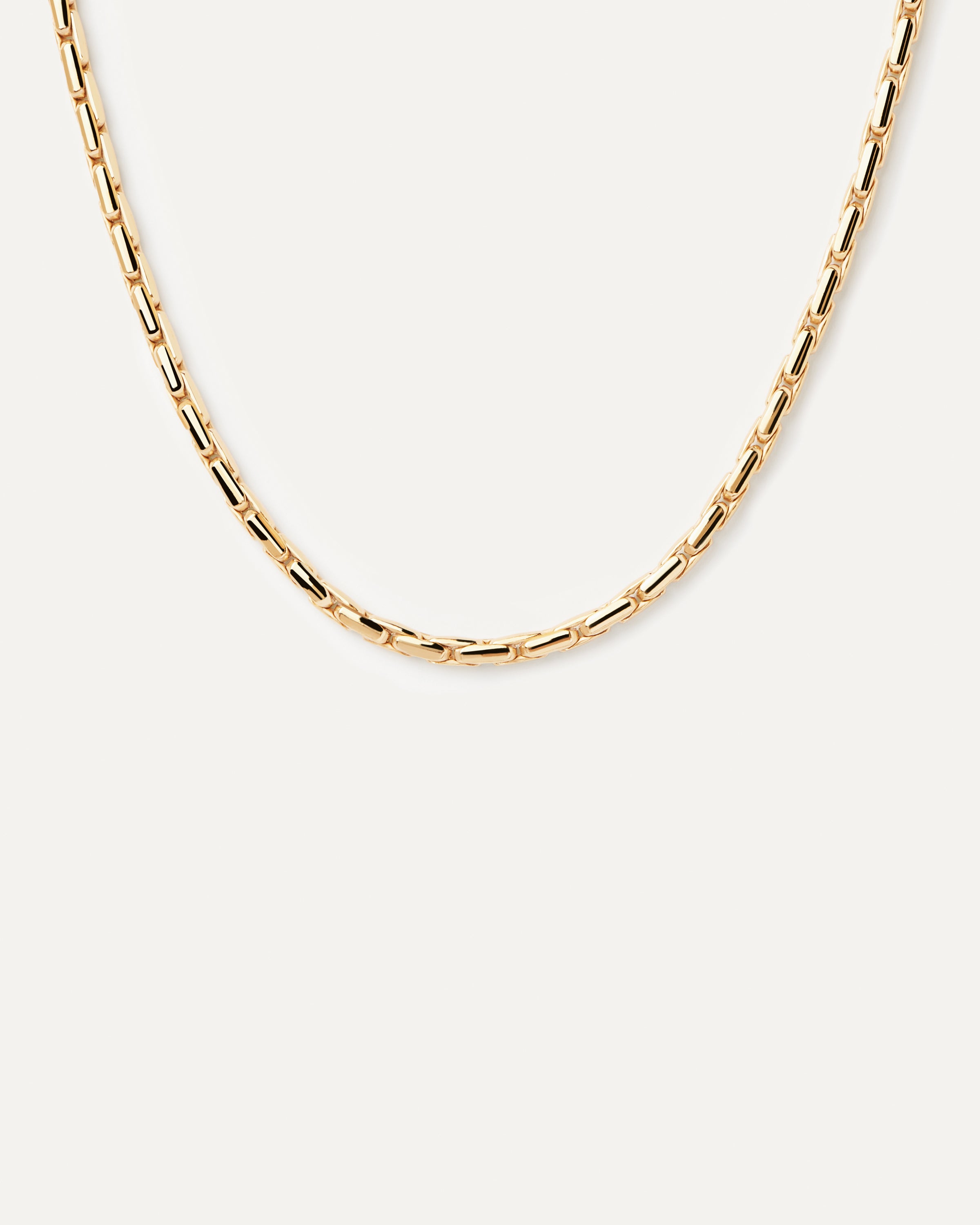 Large Boston Chain Necklace for Men & Women - 18K Gold Plated Hip Hop Jewelry - Perfect for Layering, Gifts & Everyday Wear
