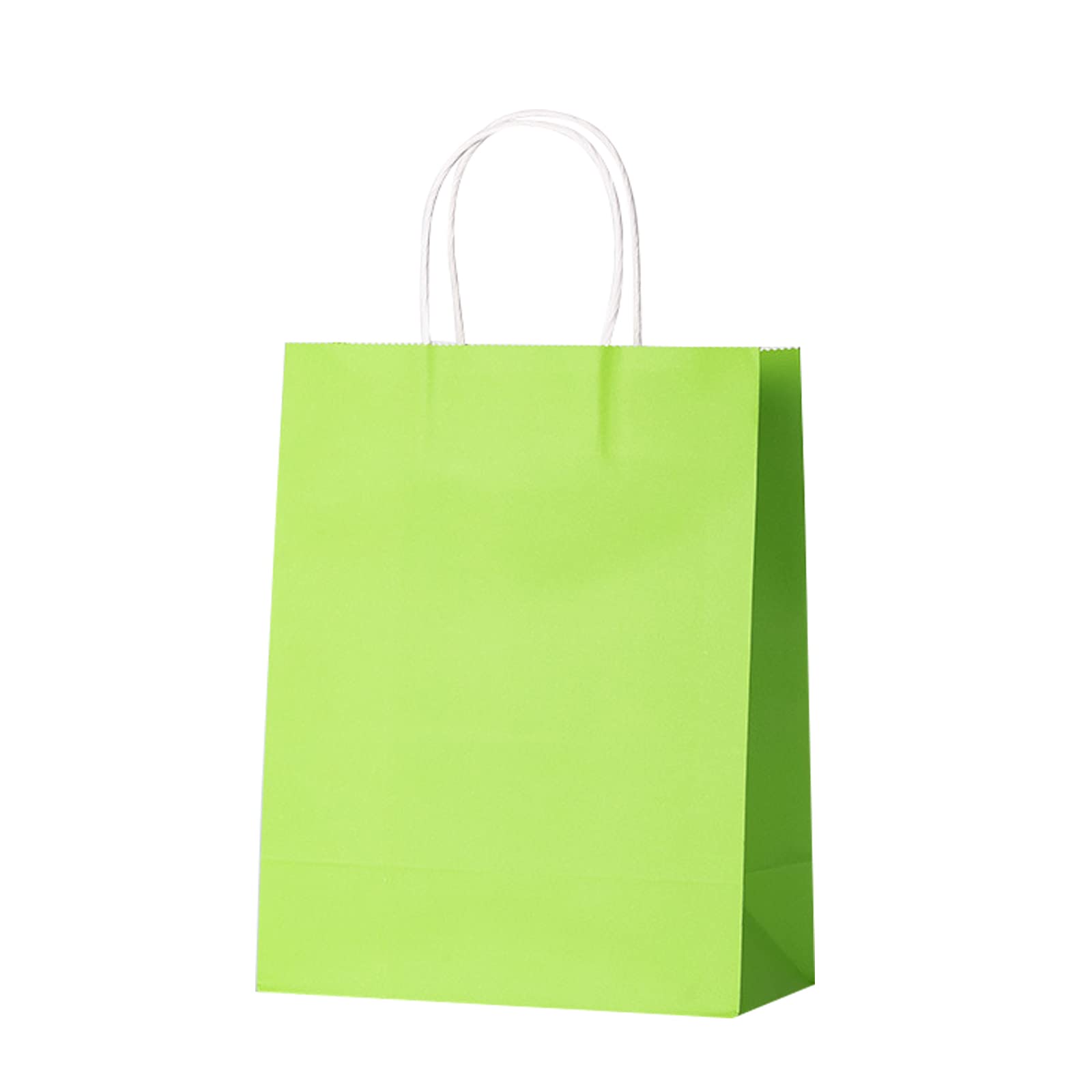 100 Pcs Eco-Friendly Kraft Shopping Bags with Handles - 6x3x8 Inch Brown Paper Gift Bags for Christmas, Birthday, Thanksgiving, Halloween, Easter & Mother's Day - Perfect for Kids Parties, Holiday Gifts & Retail Packaging