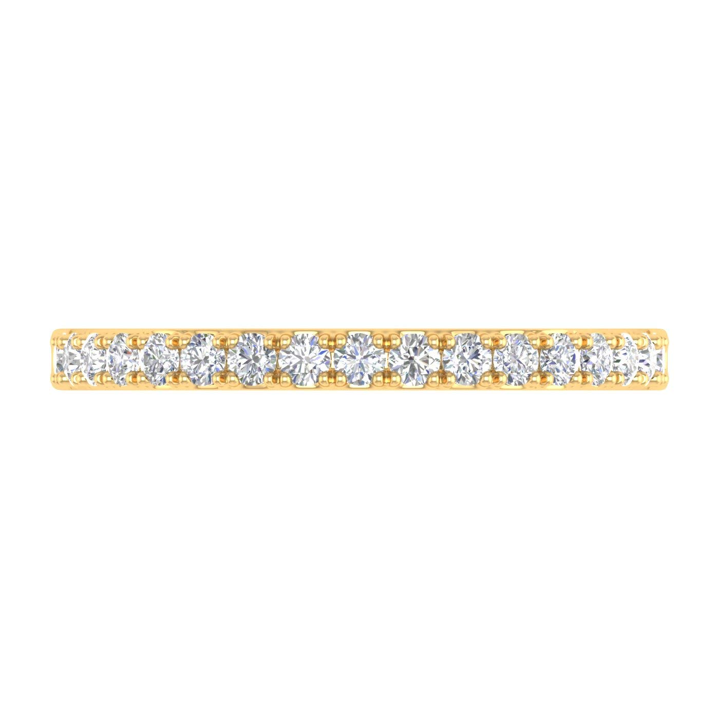 1/4 Carat Round Diamond Wedding Band Ring in 10K Gold - Elegant Bridal Jewelry for Engagement, Anniversary & Special Occasions