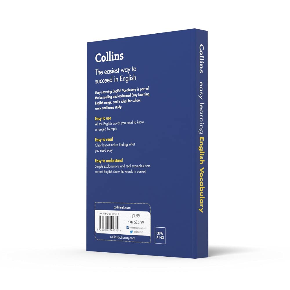 Easy Learning English Vocabulary Book - Collins for Study & Travel