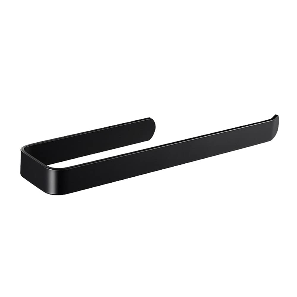 FAYANG Wall Mounted Towel Bar - Black Aluminum Single Bar Towel Holder for Bathroom & Kitchen (11 inch/29cm) - Perfect for Hanging Hand Towels, Washcloths & Bath Towels