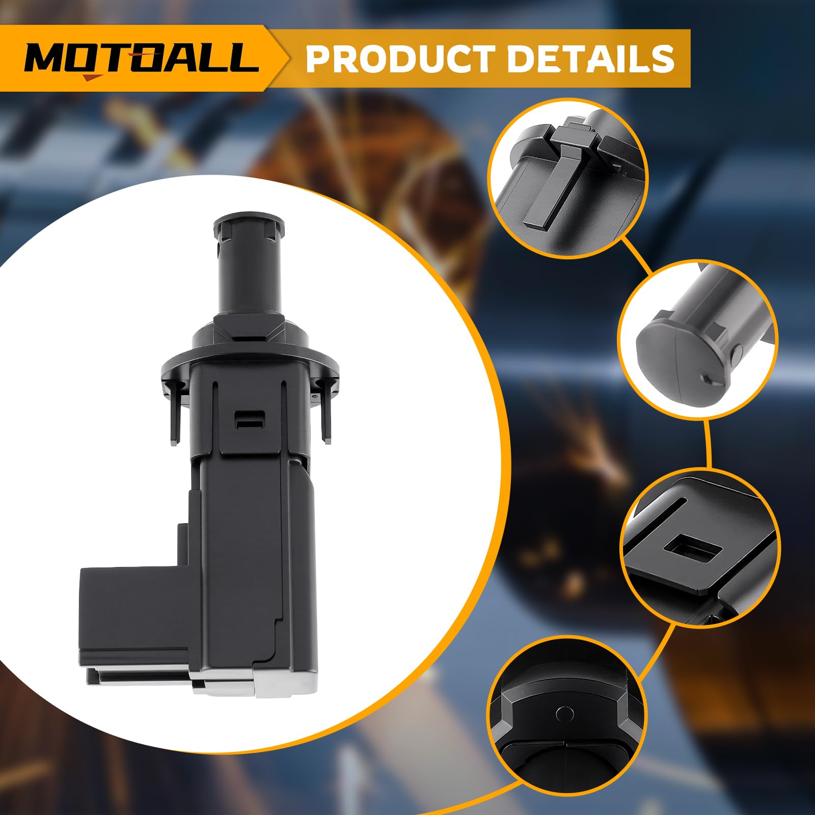 MOTOALL Brake Light Switch 68078700AE - Compatible with Ram 1500 2500 3500 4500 5500, Jeep Grand Cherokee, Dodge Durango - Stop Lamp Switch Sensor & Brake Pedal Position Sensor - Perfect for Safe Driving & Vehicle Maintenance