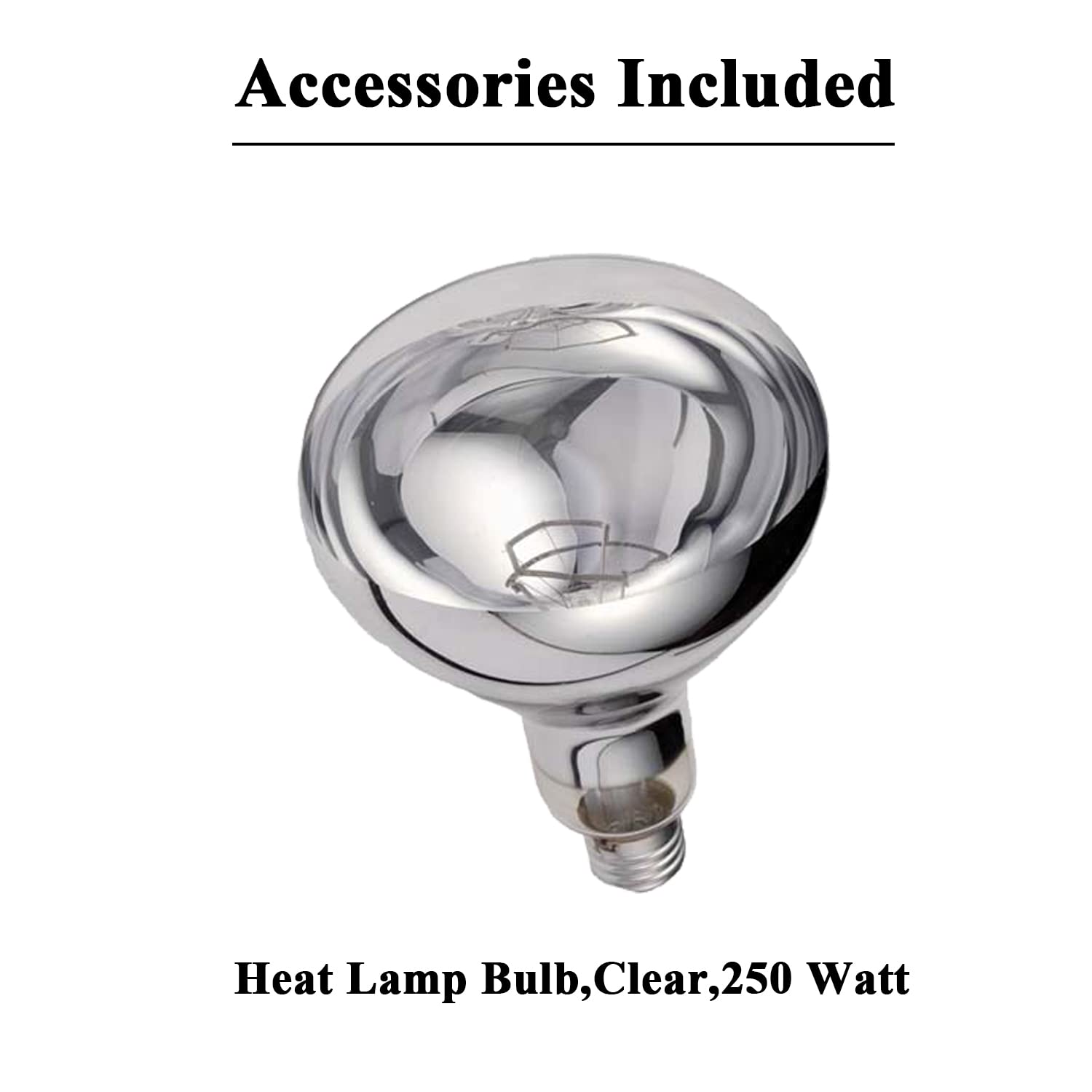 250W Infrared Food Warmer Heat Lamp with Retractable Cord - 29cm Gold Hanging Heating Light for Restaurants, Buffets & Catering - Keep Pizzas, Fried Chicken & Dishes Warm Perfectly