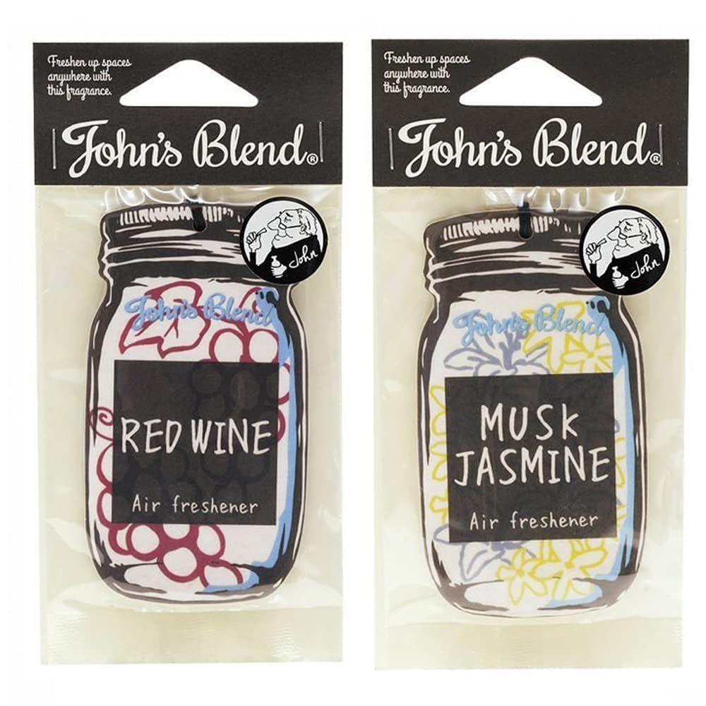 John's Blend Premium Car Air Freshener - Apple Scent | Long-Lasting Fragrance for Vehicles, Home & Office | Natural Odor Eliminator for Fresh & Clean Air