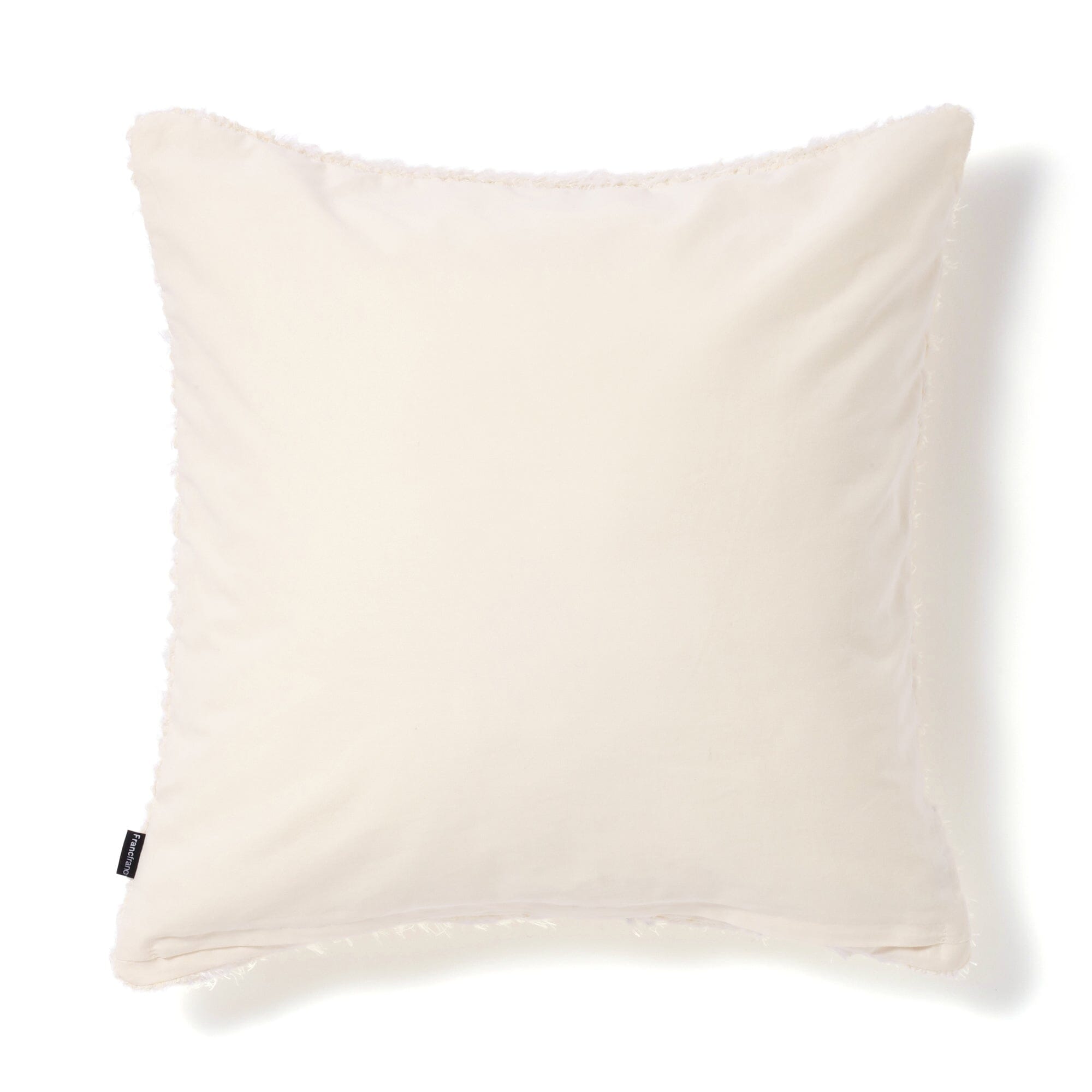 Elegant White Chiffon Gathered Cushion Cover 45x45cm - Soft Decorative Pillow Case for Living Room, Bedroom & Sofa
