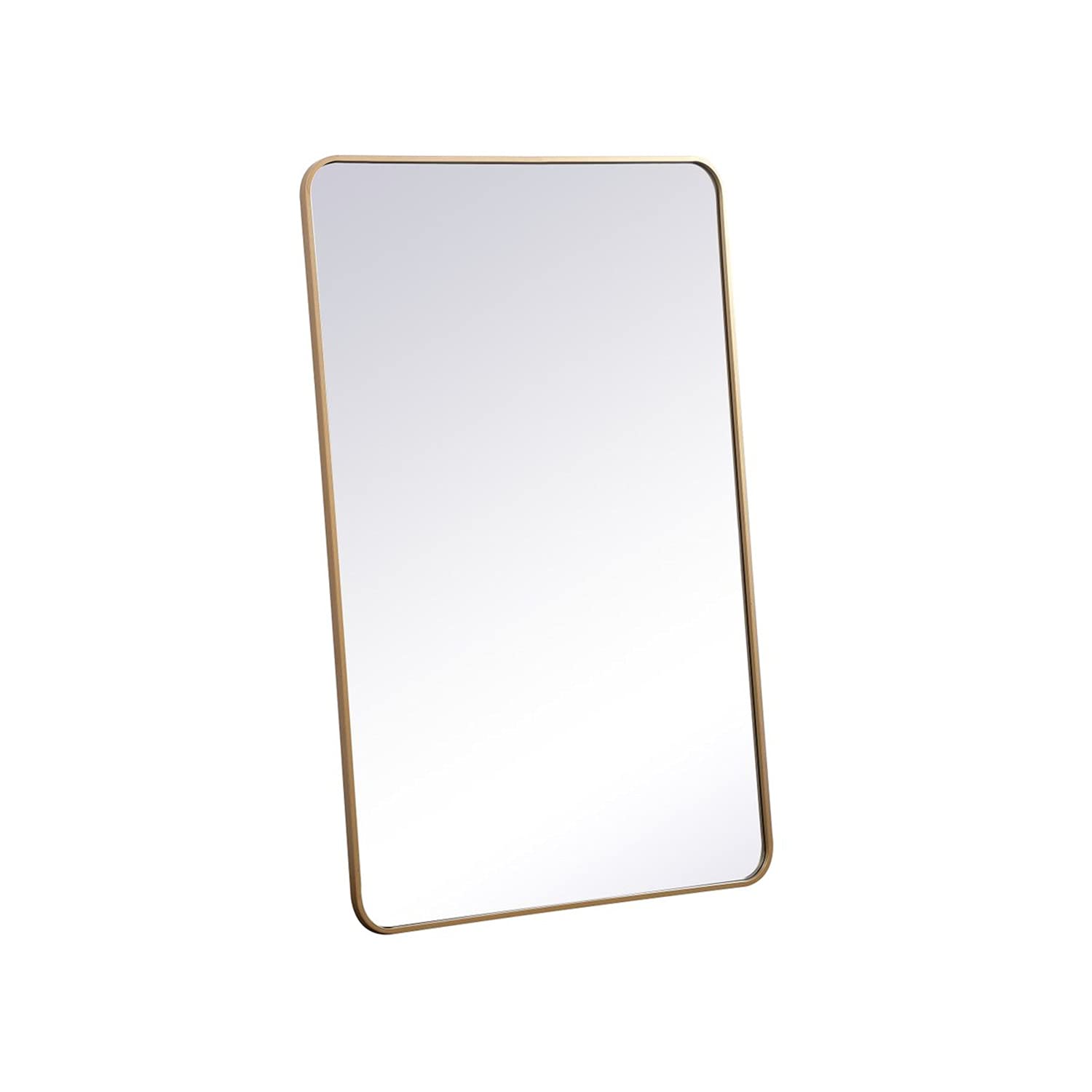 Brass Rectangular Mirror 30x48 - Elegant Decor for Living Room & Bedroom