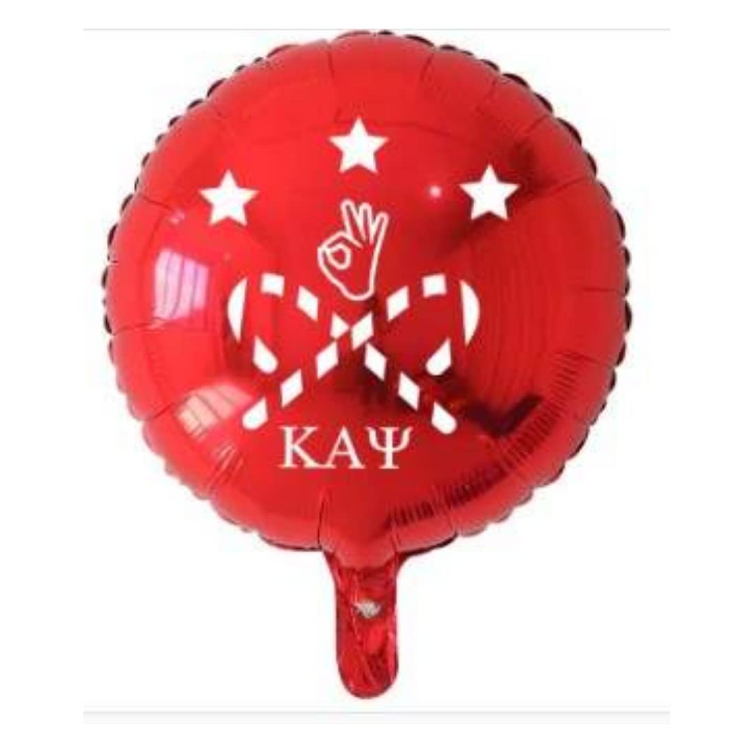 Kappa Alpha Psi Nupe Mylar Foil Balloons - 10 Pack White Greek Fraternity Party Decorations for Graduation, Homecoming & Brotherhood Celebrations