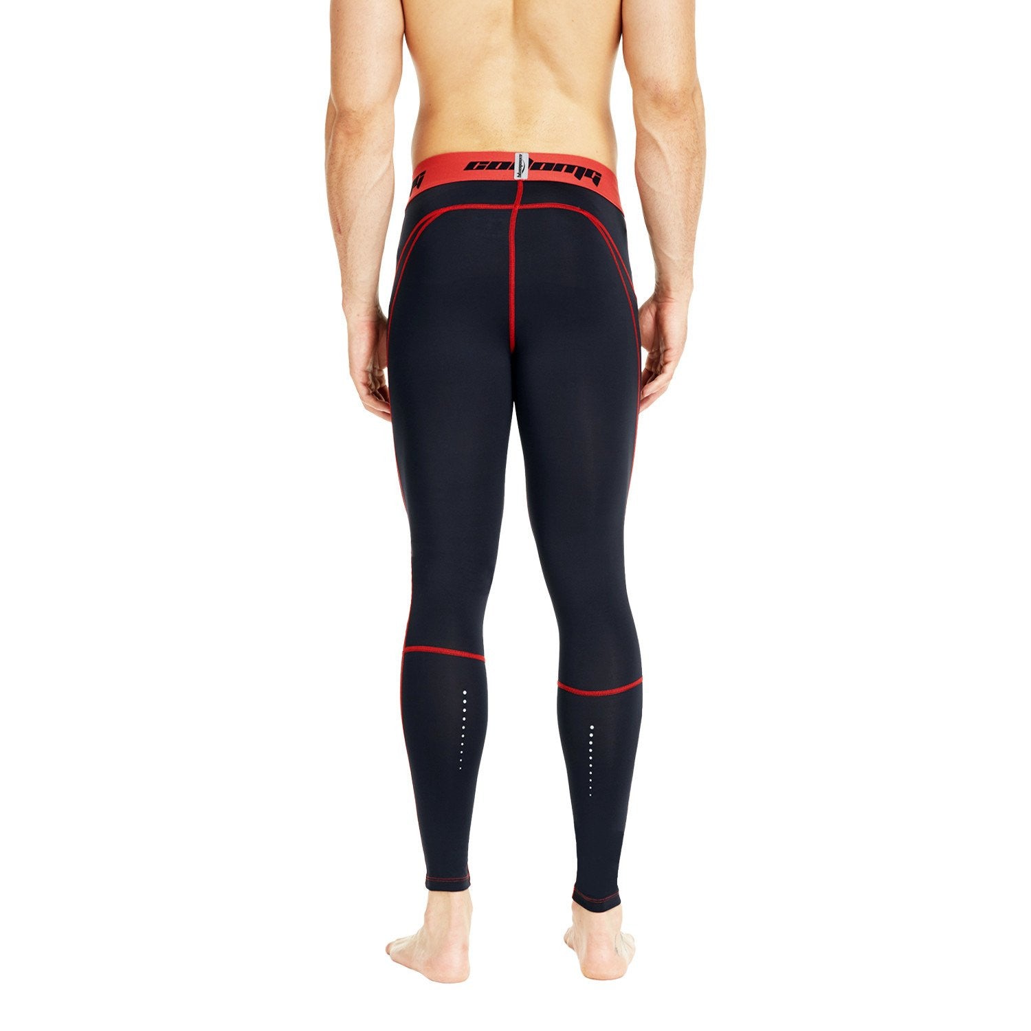 Best Black Compression Tights for Men & Youth Boys - High Performance Workout Pants for Running, Gym & Sports Activities