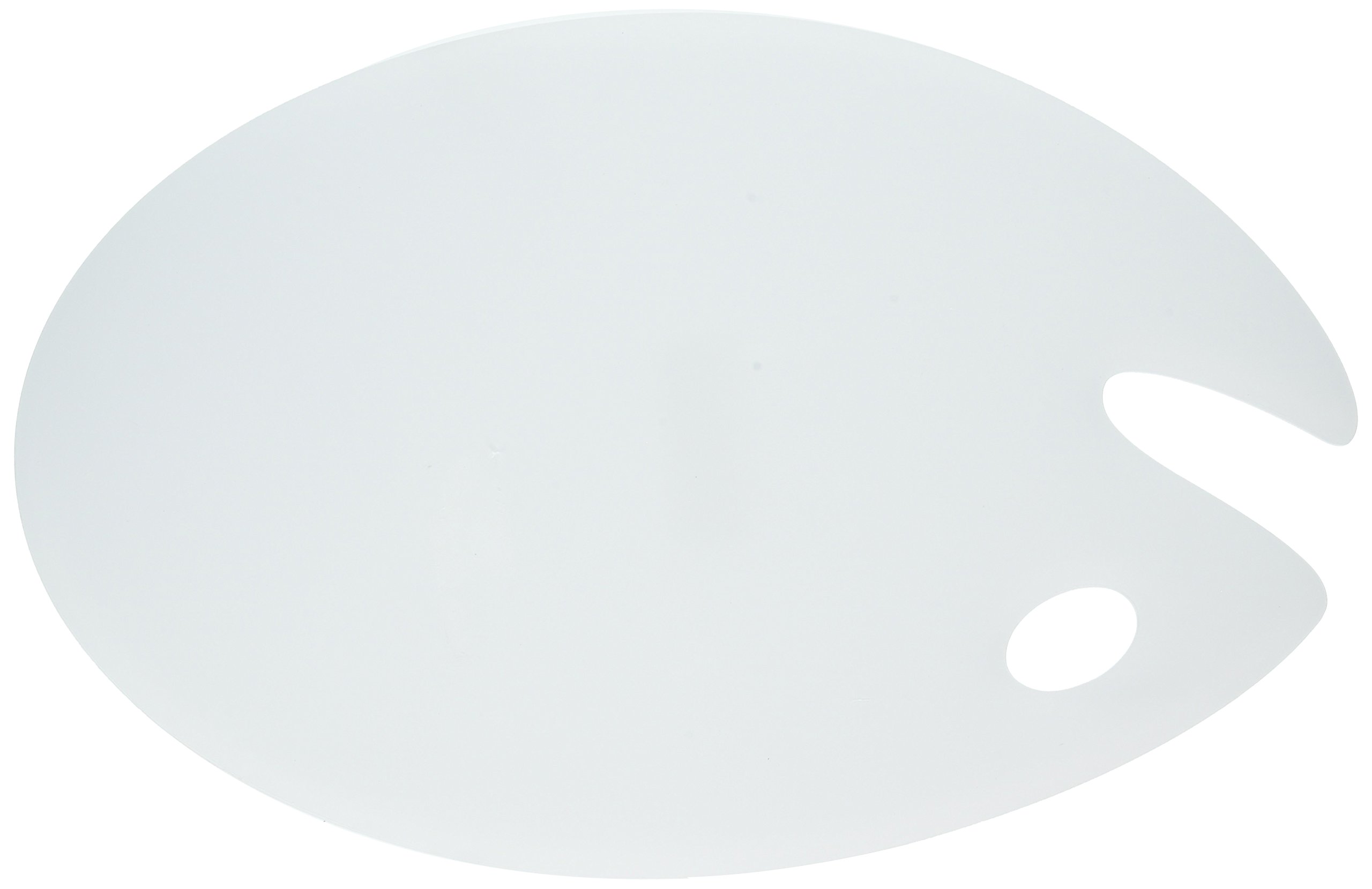Deluxe Clear Acrylic Makeup Artist Paint Mixing Palette - Non-Porous Surface for Easy Cleaning - Perfect for Professional Makeup Artists, Watercolor & Oil Painting, Nail Art Design