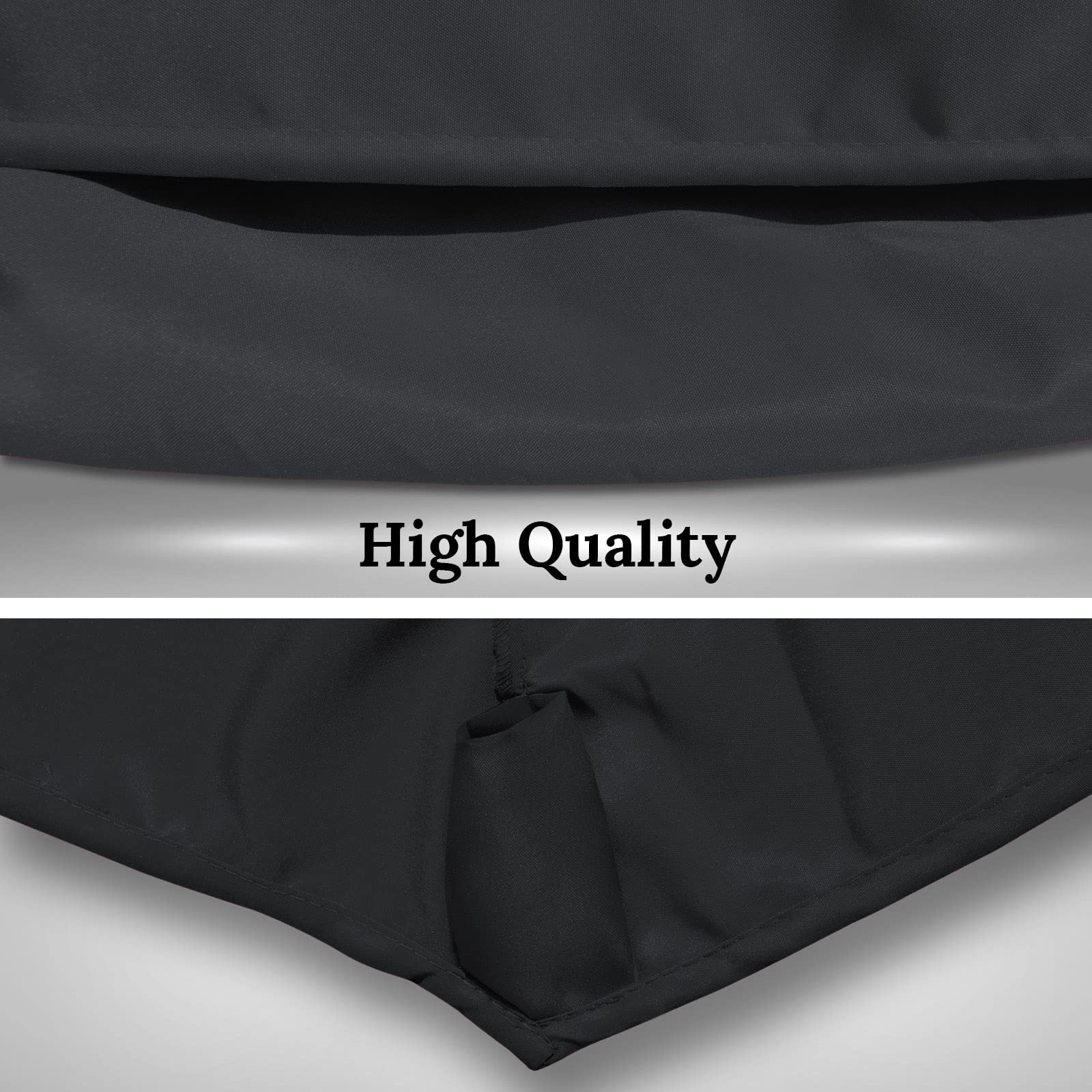 YardGrow 10ft 8 Ribs Cantilever Umbrella Canopy Replacement - Outdoor Patio, Garden, Poolside Shade Cover (Frame Not Included) - Perfect for Backyard, Deck, and Beach Use