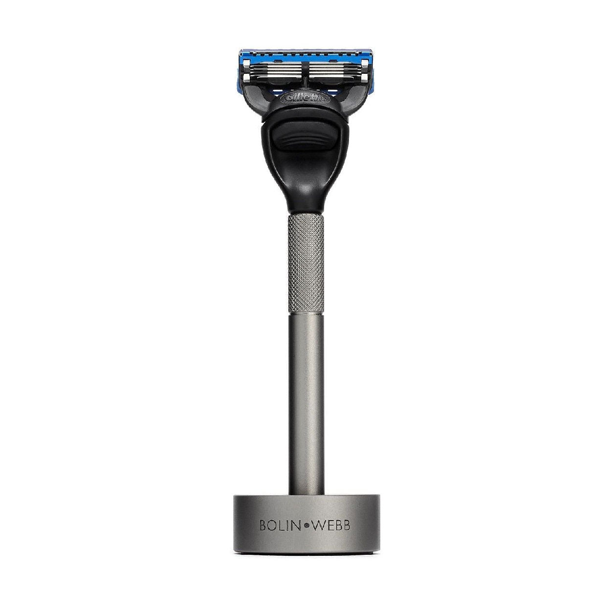 Premium Graphite Shaving Set for Men - Luxury Razor & Brush Kit with Stand - Perfect for Wet Shaving, Grooming Gifts & Travel Essentials