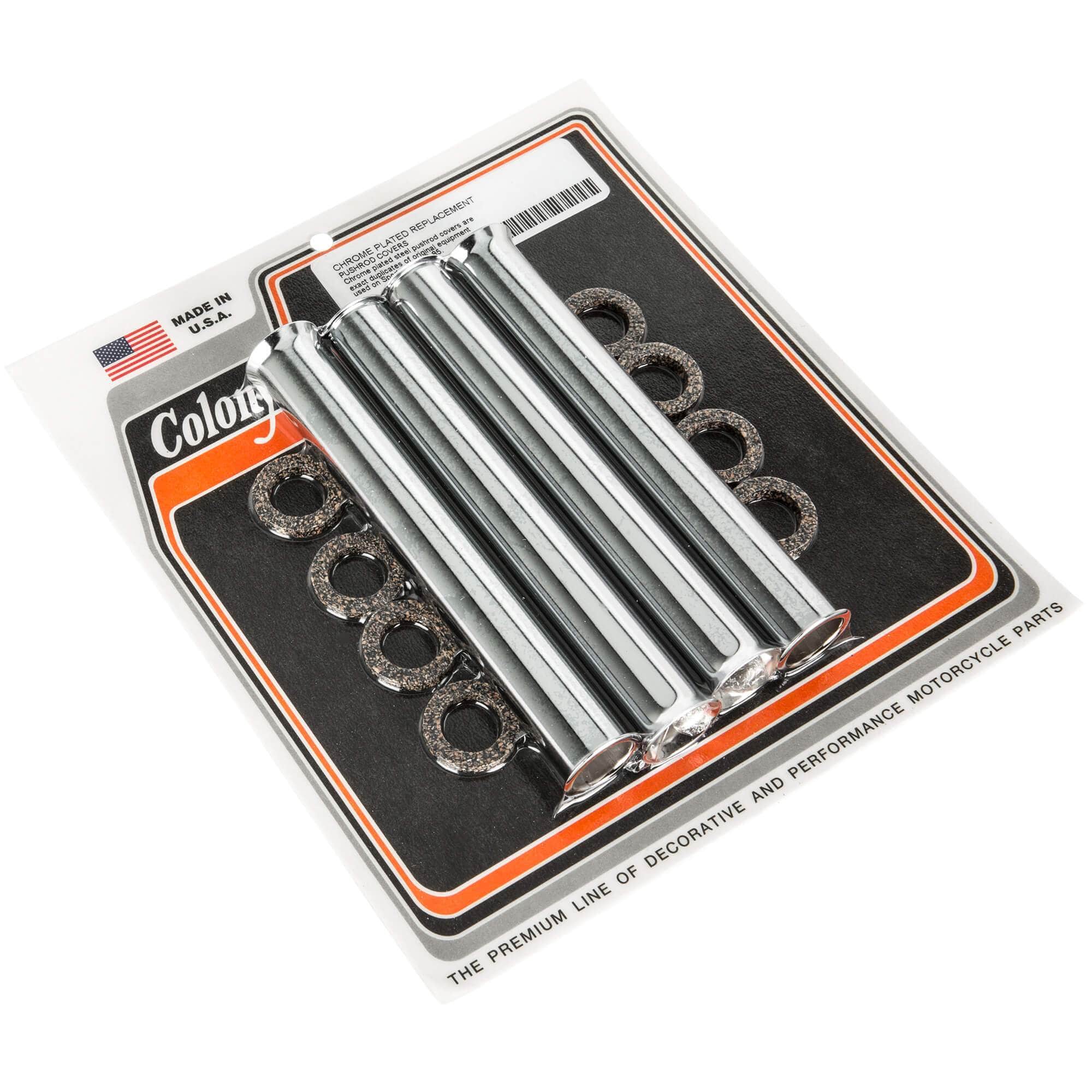 12 Chrome Plated Pushrod Covers for 1957-1979 Harley Davidson Sportster | Motorcycle Engine Upgrade & Restoration Parts | Perfect for DIY Bike Maintenance & Vintage Bike Shows