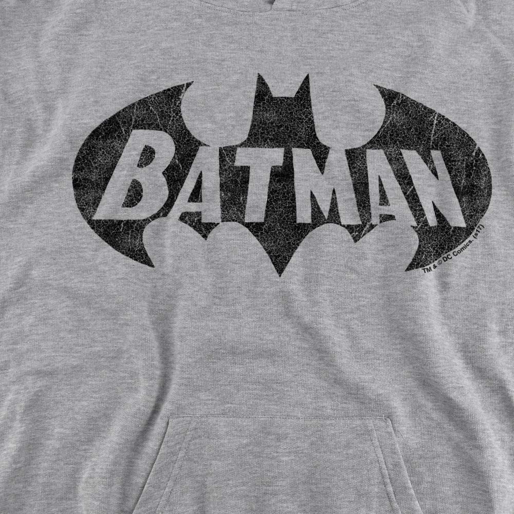 Trevco Batman Crackle Bat Unisex Youth Pullover Hoodie - Superhero Costume & Casual Wear for Kids & Teens - Perfect for Halloween, Cosplay, and Everyday Fashion