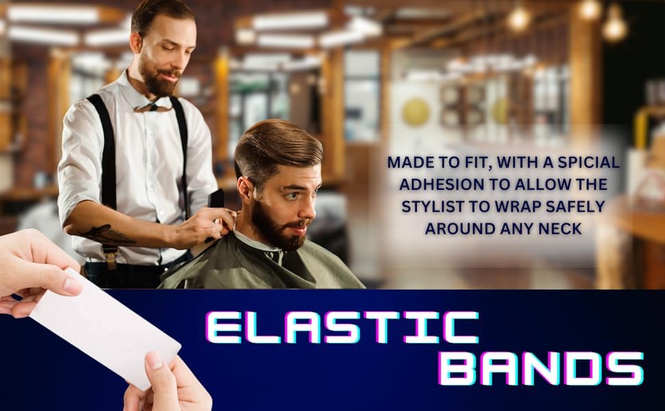 Professional Barber Neck Strips & Salon Neck Ruffle Roll Paper - 5 Pack White Micro-Seal Tape for Haircuts | Ideal for Salon, Barbershop & Home Hair Styling