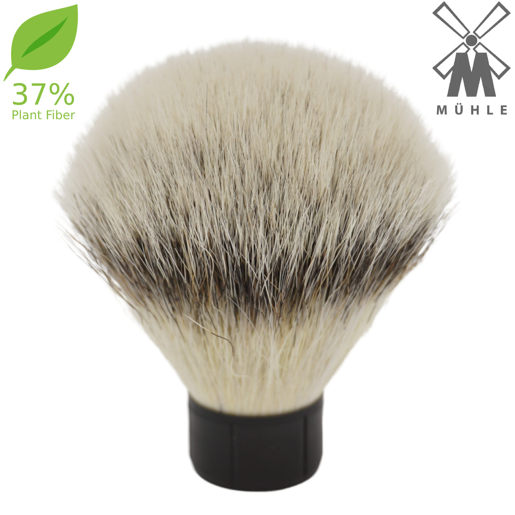 25mm Mühle STF XLarge Synthetic Shaving Brush - 37% Plant-Based Silvertip Fiber for Men | Premium Wet Shaving & Grooming Kit Essential