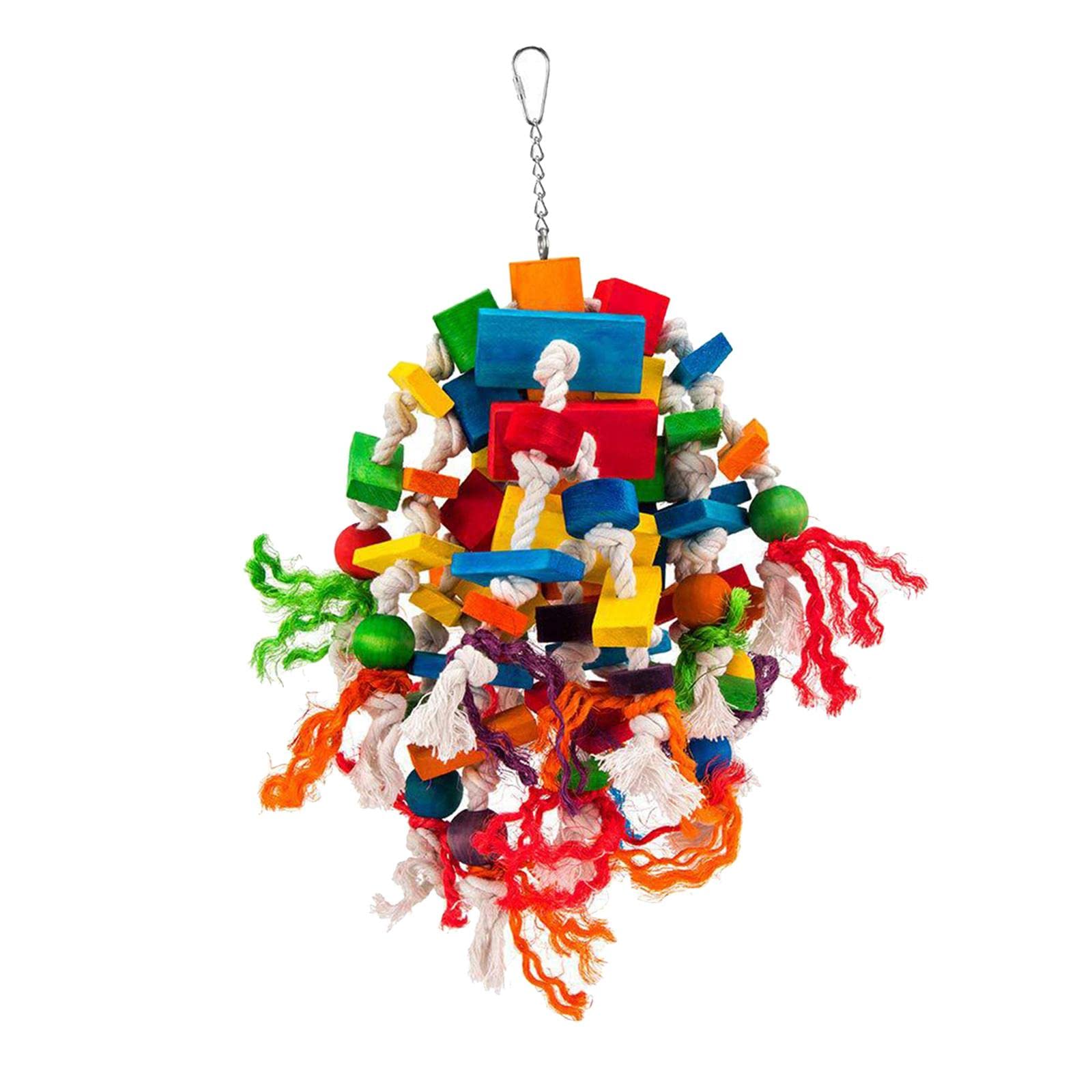Fenteer Bird Chewing Toy & Swing - Durable Tearing Toy for Cockatiels, Parakeets & Small Birds - Bite-Resistant Pet Supplies for Playtime & Cage Enrichment