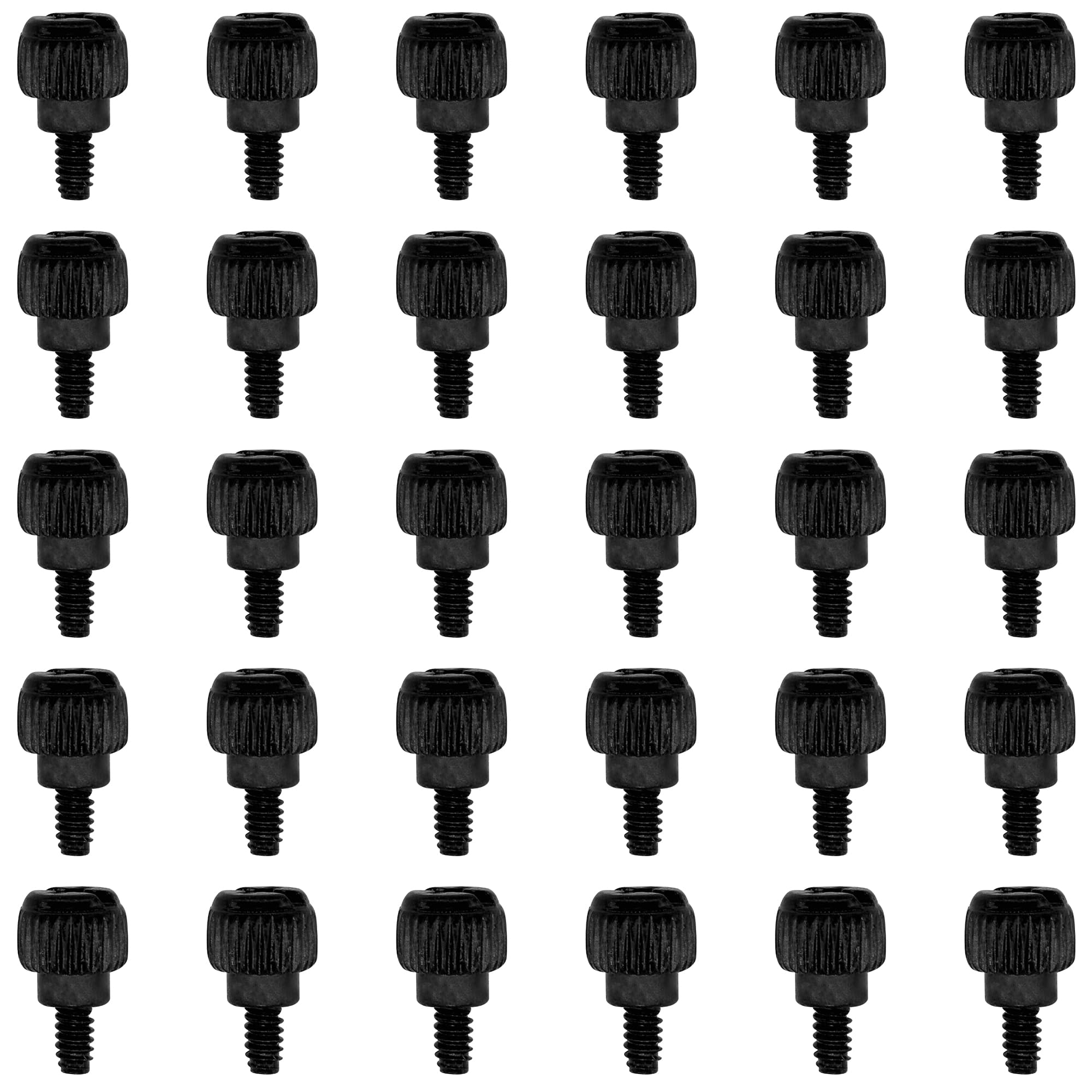 30 PCS Black PC Case Screws - Computer Case Thumbscrews for Fastening | Secure PC Builds, DIY Computer Assembly & Hardware Upgrades