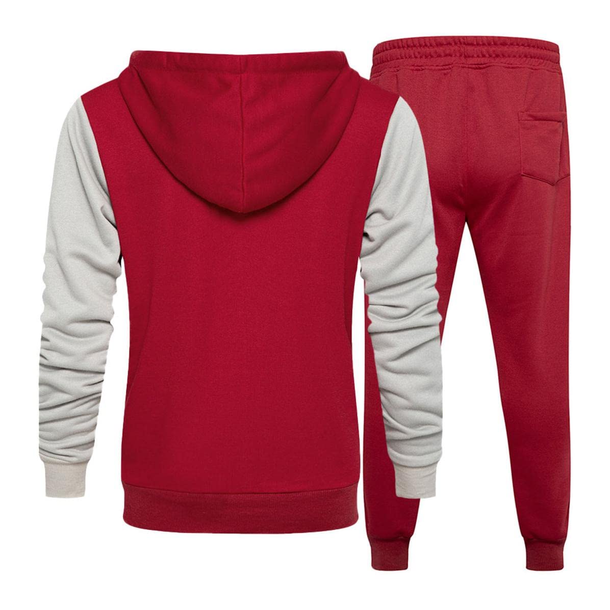 Men's Casual Tracksuit 2-Piece Set with Long Sleeve Hoodie & Jogger Pants - Lightweight Running Outfit for Gym, Workout & Athletic Sports | Perfect for Jogging, Training & Streetwear Fashion