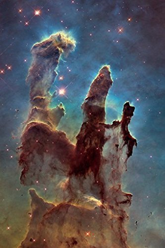 NASA Hubble Telescope Pillars of Creation Space Poster - 20x30 Inch Laminated Astronomy Wall Art with Vibrant Colors - Perfect for Home, Office & Classroom Decor