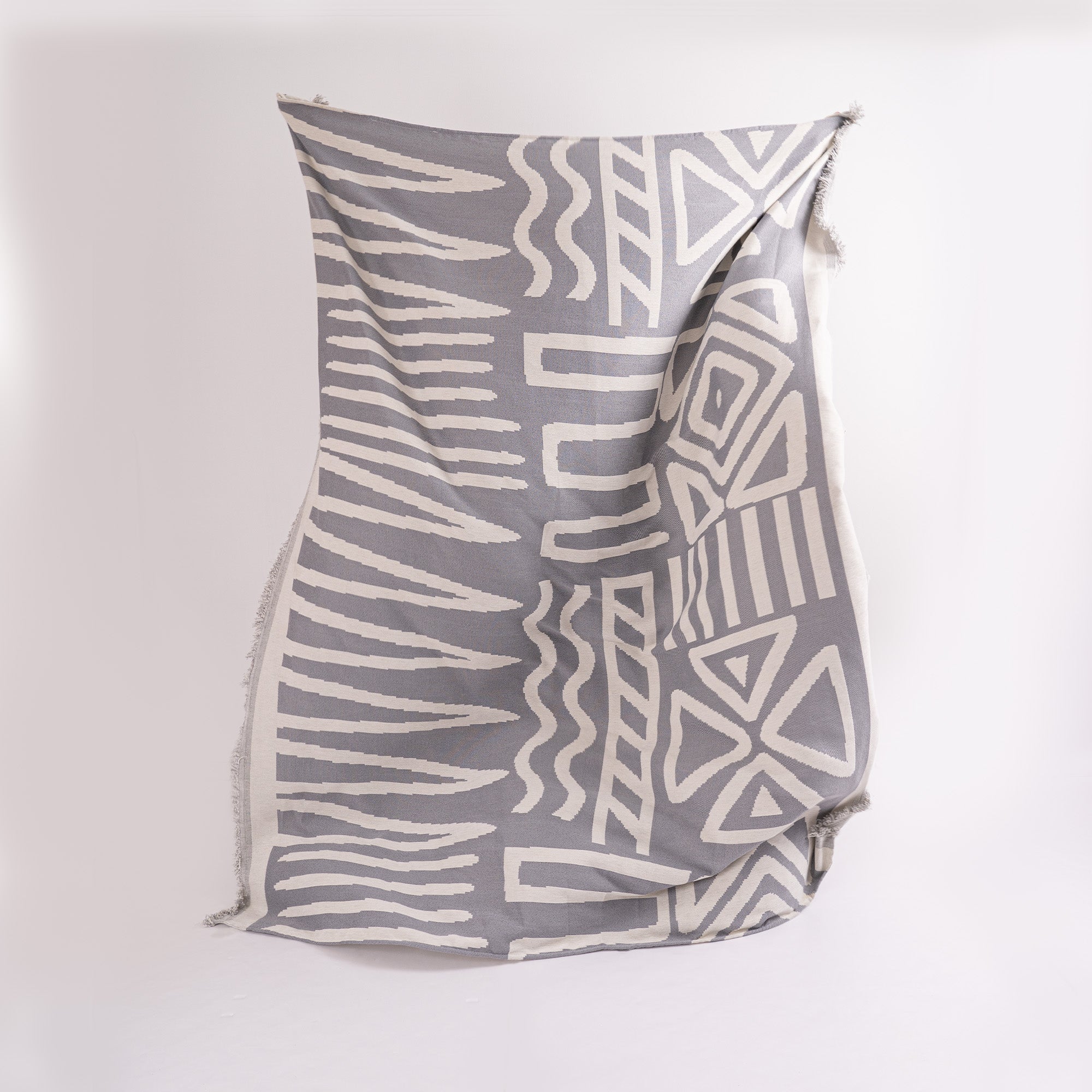 Stylish Geometric Boho Sofa Cover - Modern Bohemian Couch Slipcover for Living Room, Bedroom & Dorm Decor