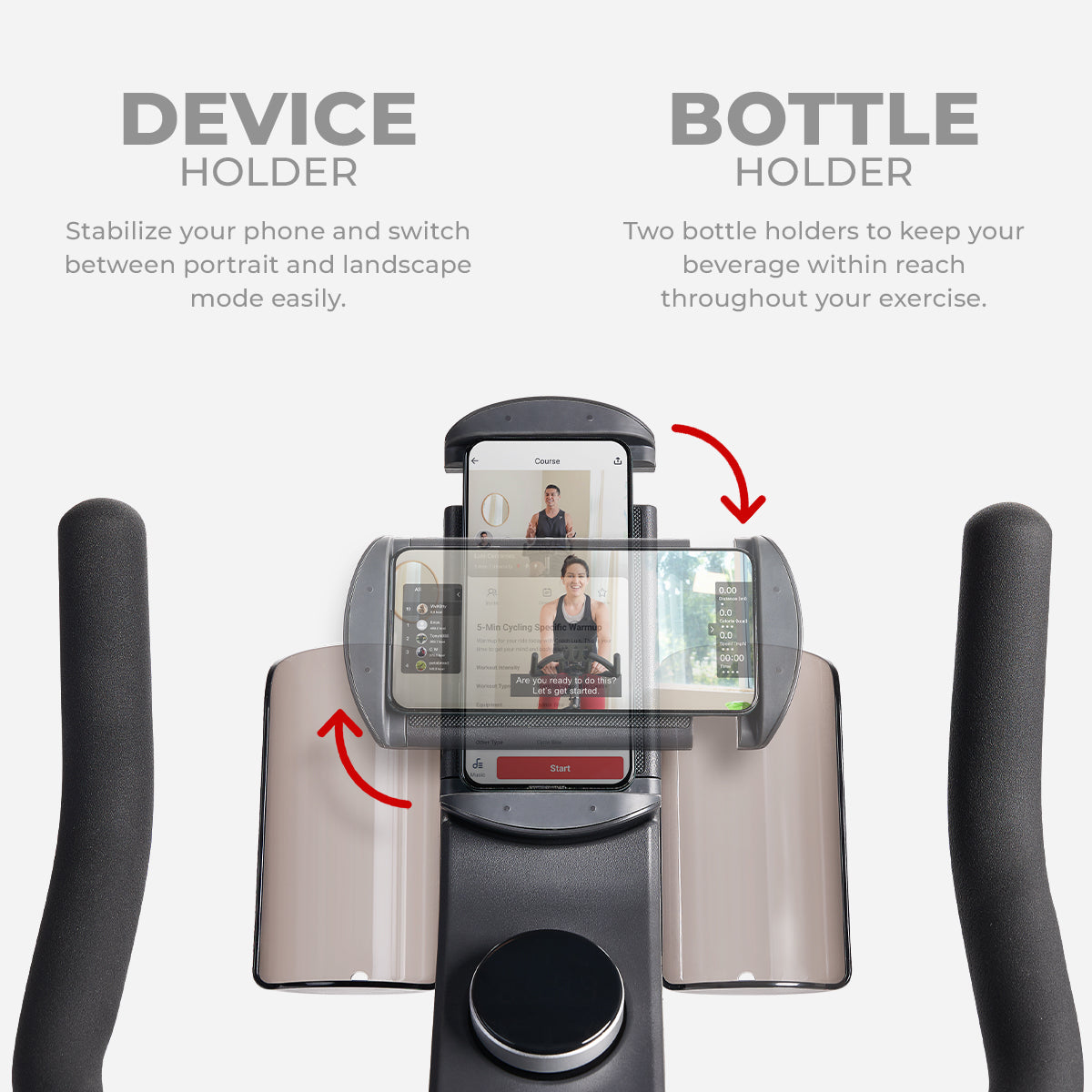 Tryden Smart Magnetic Exercise Bike with Bluetooth Connectivity - Perfect for Home Workouts & Indoor Cycling Training