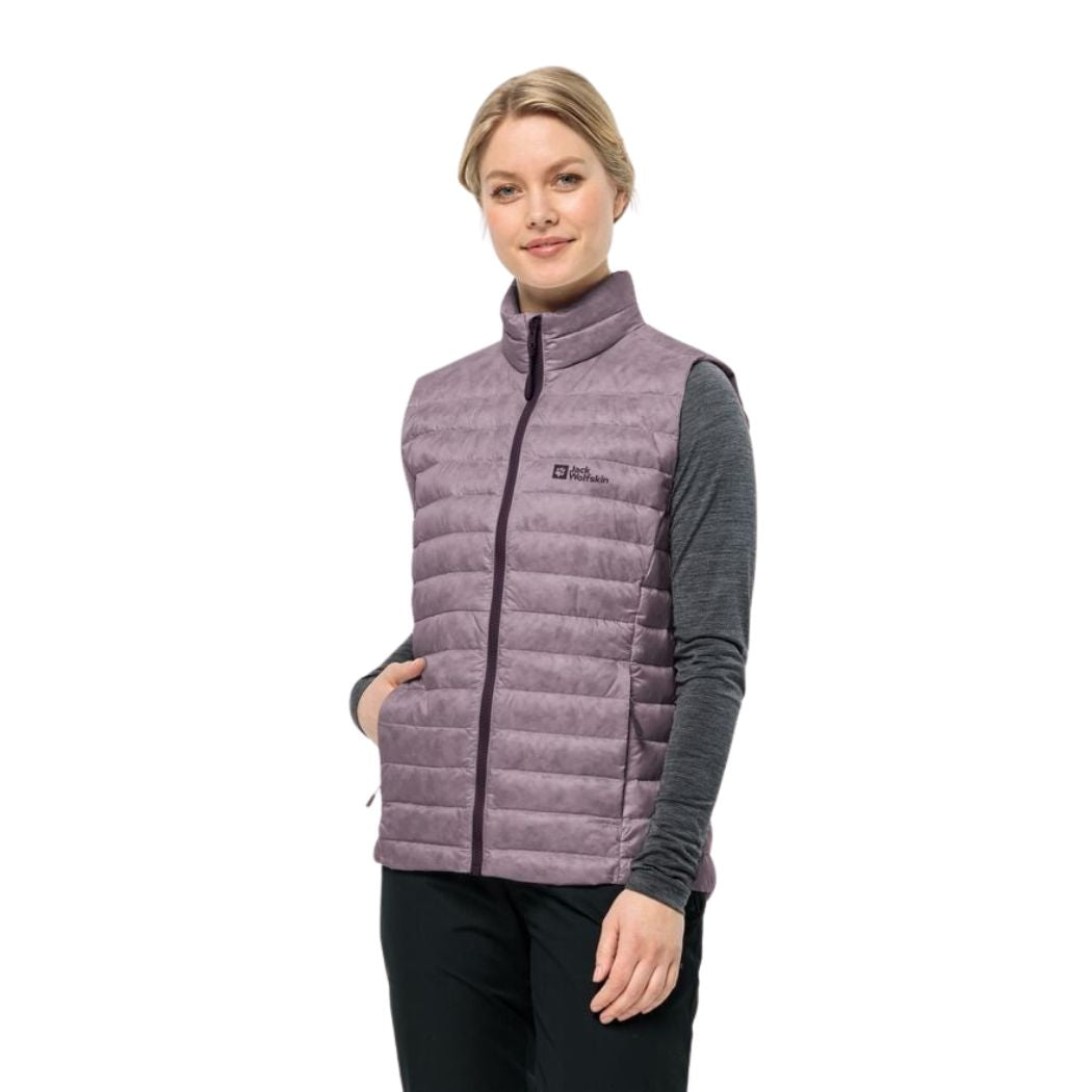 Jack Wolfskin Pilvi Women's Down Vest - Lightweight Insulated Puffer Vest for Outdoor Activities, Hiking & Travel | Warm Winter Layering Piece for Cold Weather