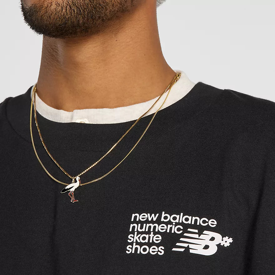 New Balance Numeric Small Logo Jersey T-Shirt for Men - Comfortable & Stylish Casual Wear for Skateboarding & Street Fashion