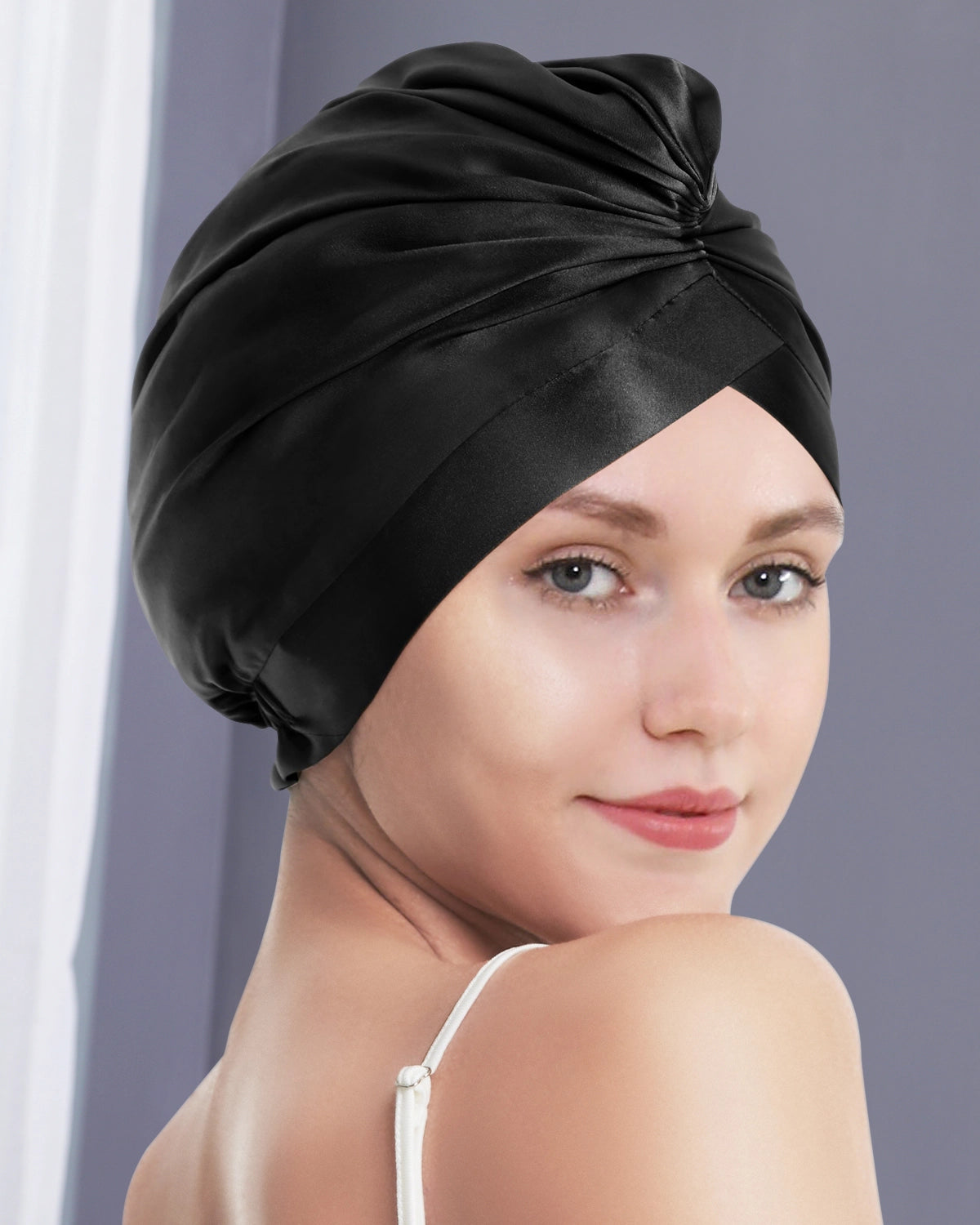 Silk Hair Wrap Turban for Women - Soft & Absorbent Hair Towel for Drying & Styling - Perfect for Post-Shower, Salon, Spa & Home Use
