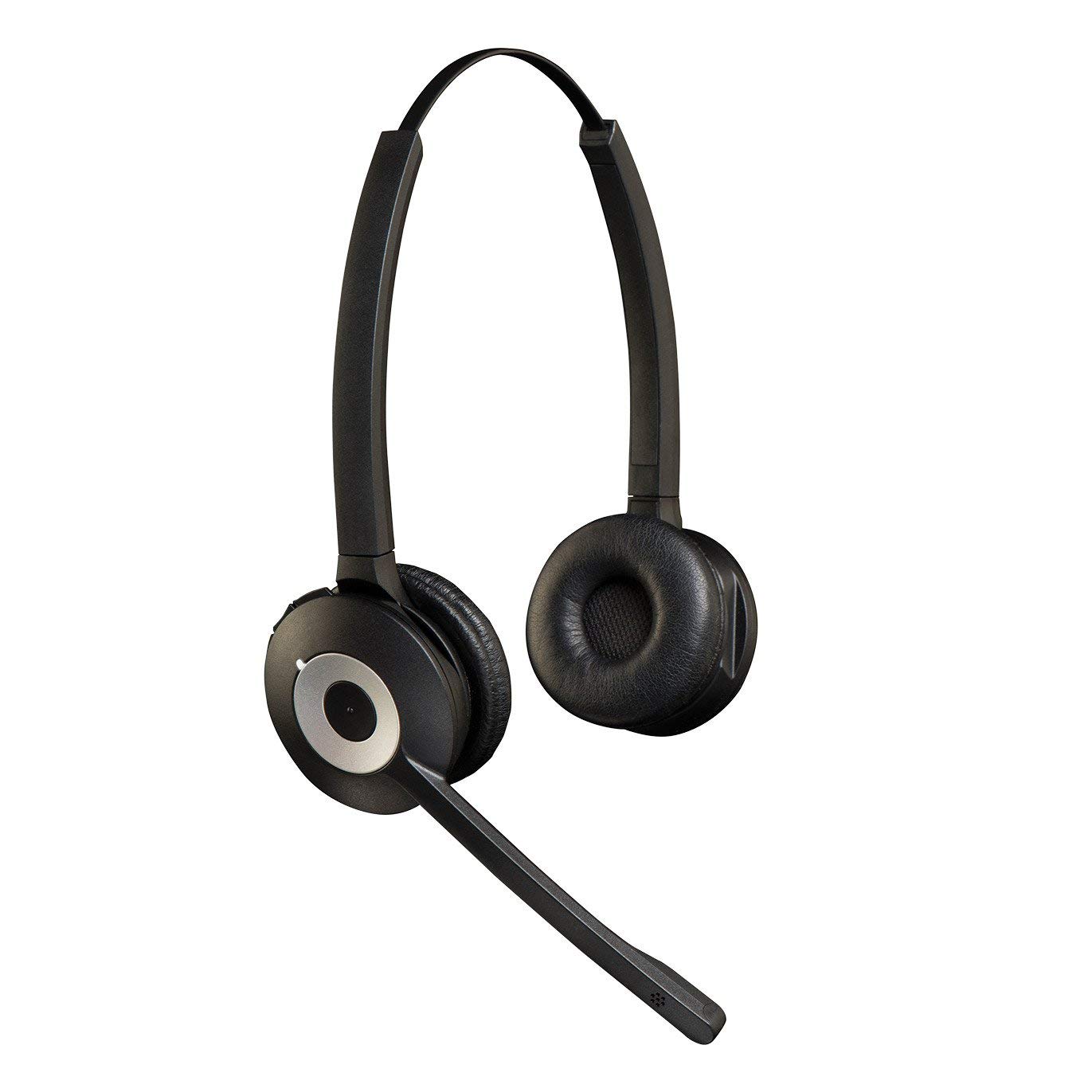 Jabra Pro 920 Duo Wireless Headset with Microphone - Bluetooth Headphones for Office, Music & Calls | Certified Refurbished | Perfect for Remote Work, Gaming & Commuting