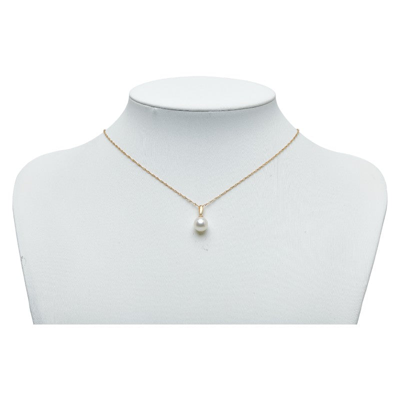 18K Gold Pearl Pendant Necklace for Women - Elegant White Pearl Jewelry Gift for Birthday, Anniversary & Valentine's Day - Perfect for Weddings, Parties & Special Occasions
