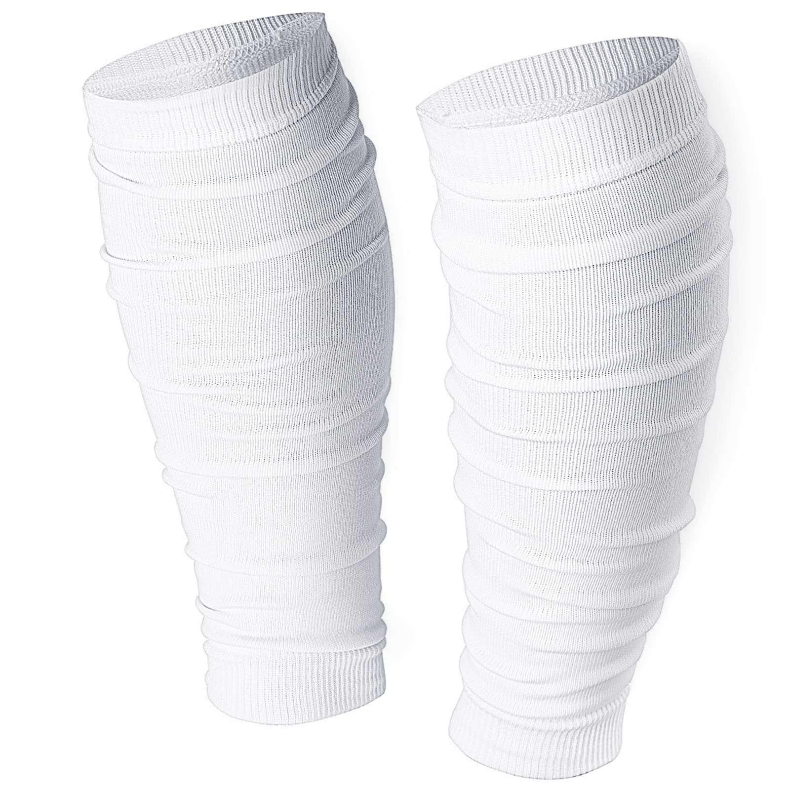 HERSENT Football Calf Compression Leg Sleeves for Men & Women - Breathable Footless Compression Socks for Soccer, Running, Basketball & Workout - Improve Performance & Recovery