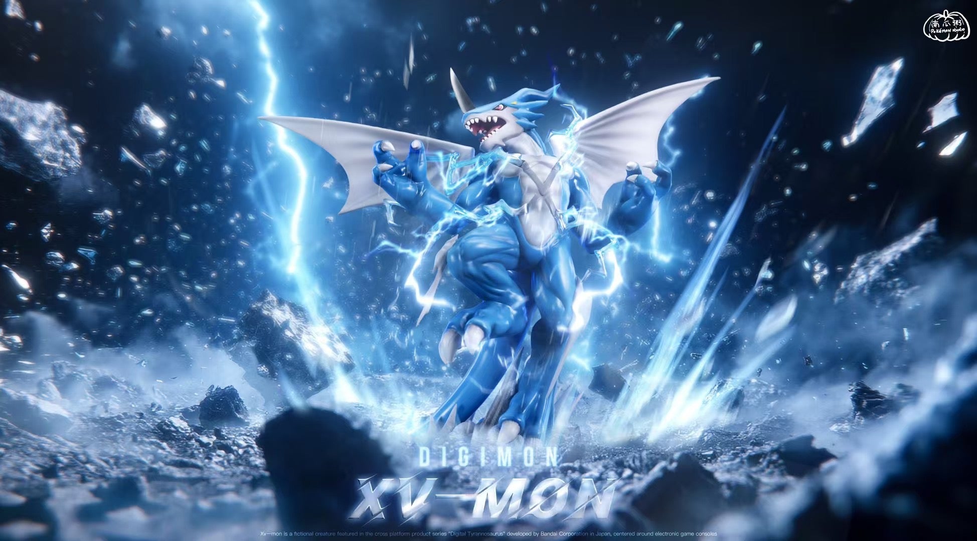 ExVeemon Digimon Action Figure - V-Dramon Collectible Model for Anime Fans | Perfect for Display, Gifts, and Digimon Battles